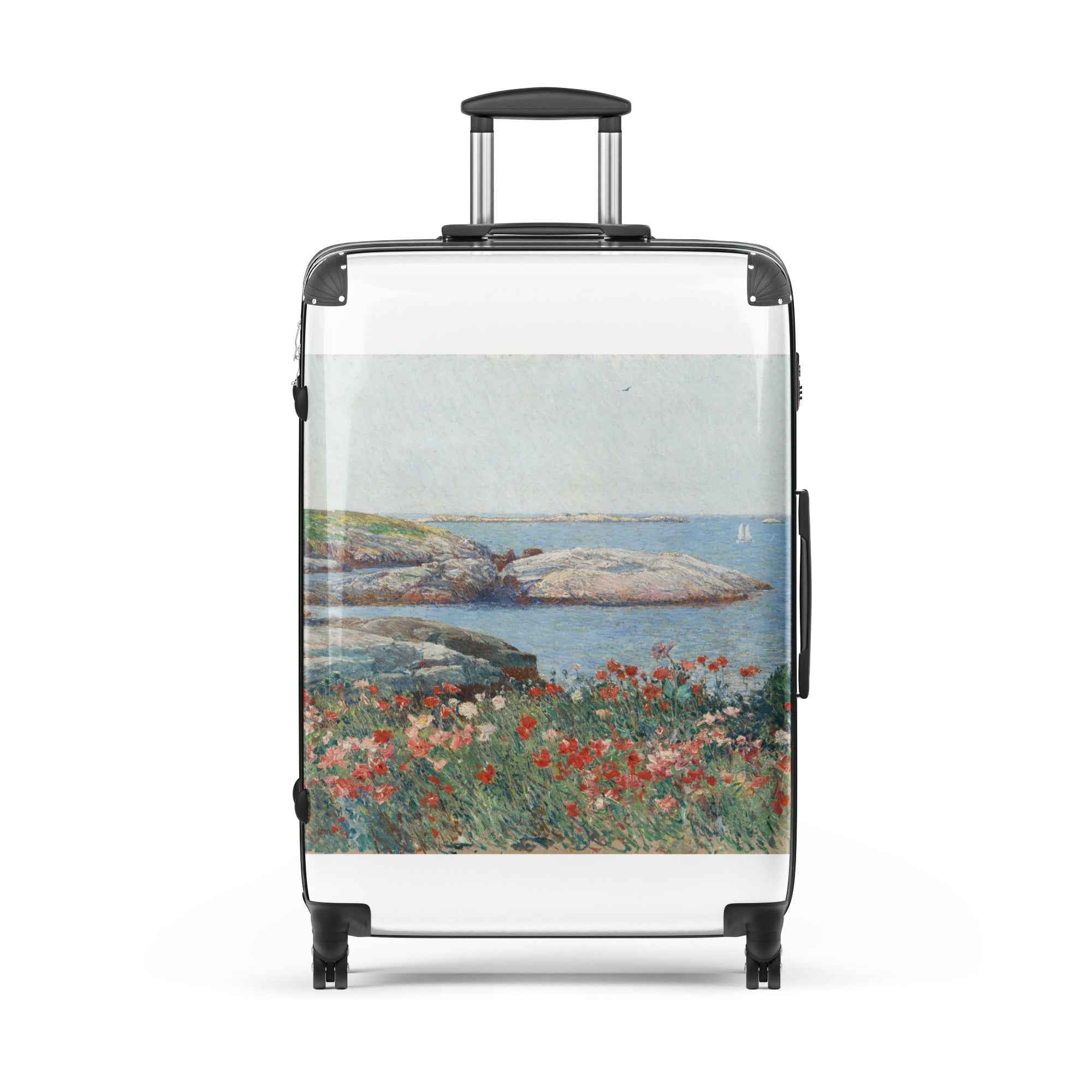 Childe Hassam Suitcase - Poppies Isles of Shoals Hard-Shell Case for Art Lovers - Rosetta Creative Boutique